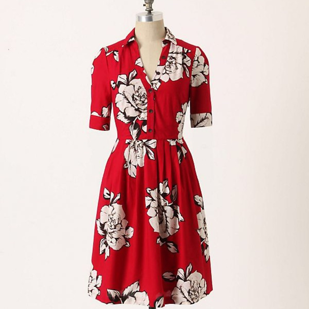 Anthropologie Maeve Dagmar Shirt dress size 6